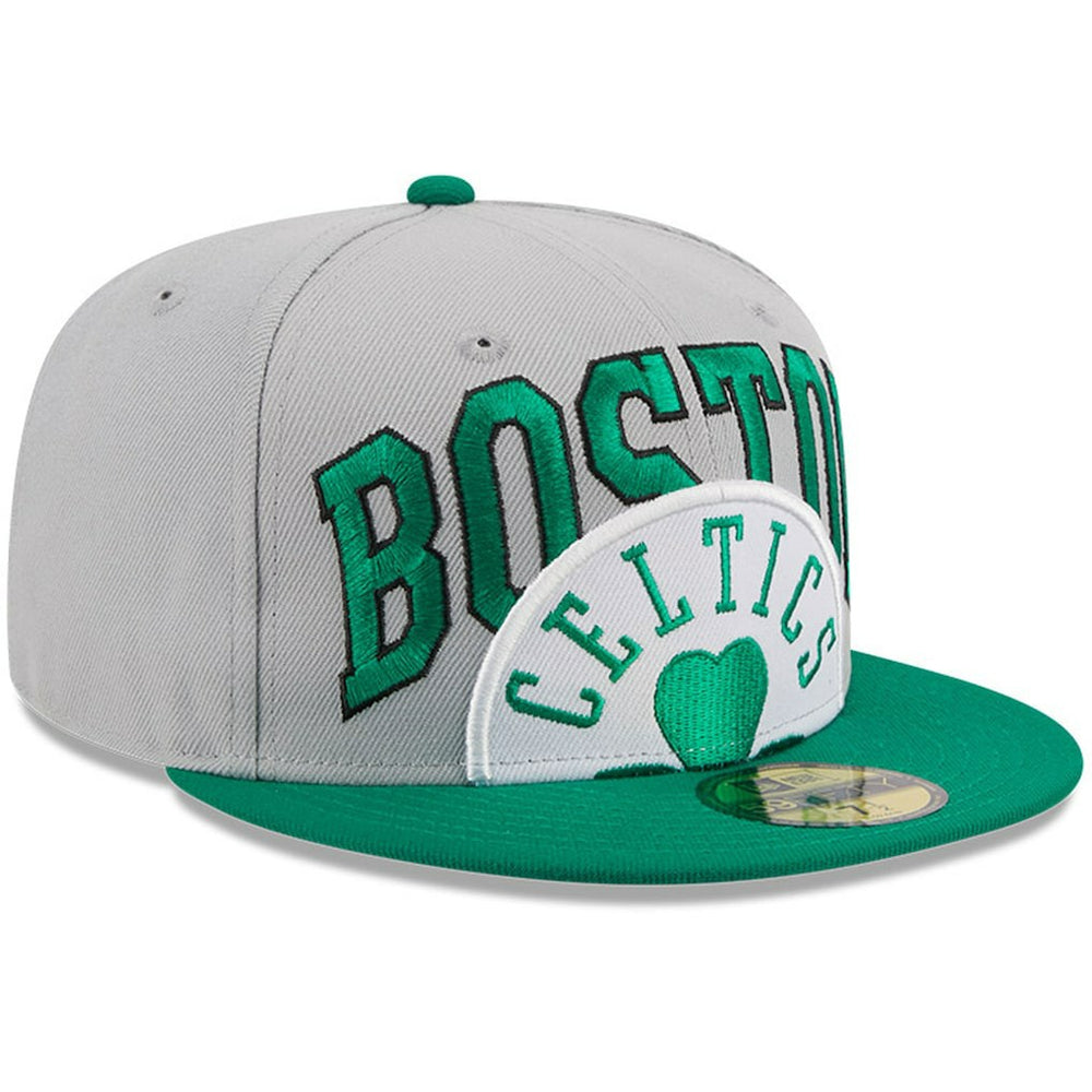 New Era Boston Celtics Tip-Off Two-Tone 59FIFTY Fitted Hat Gray/Kelly Green