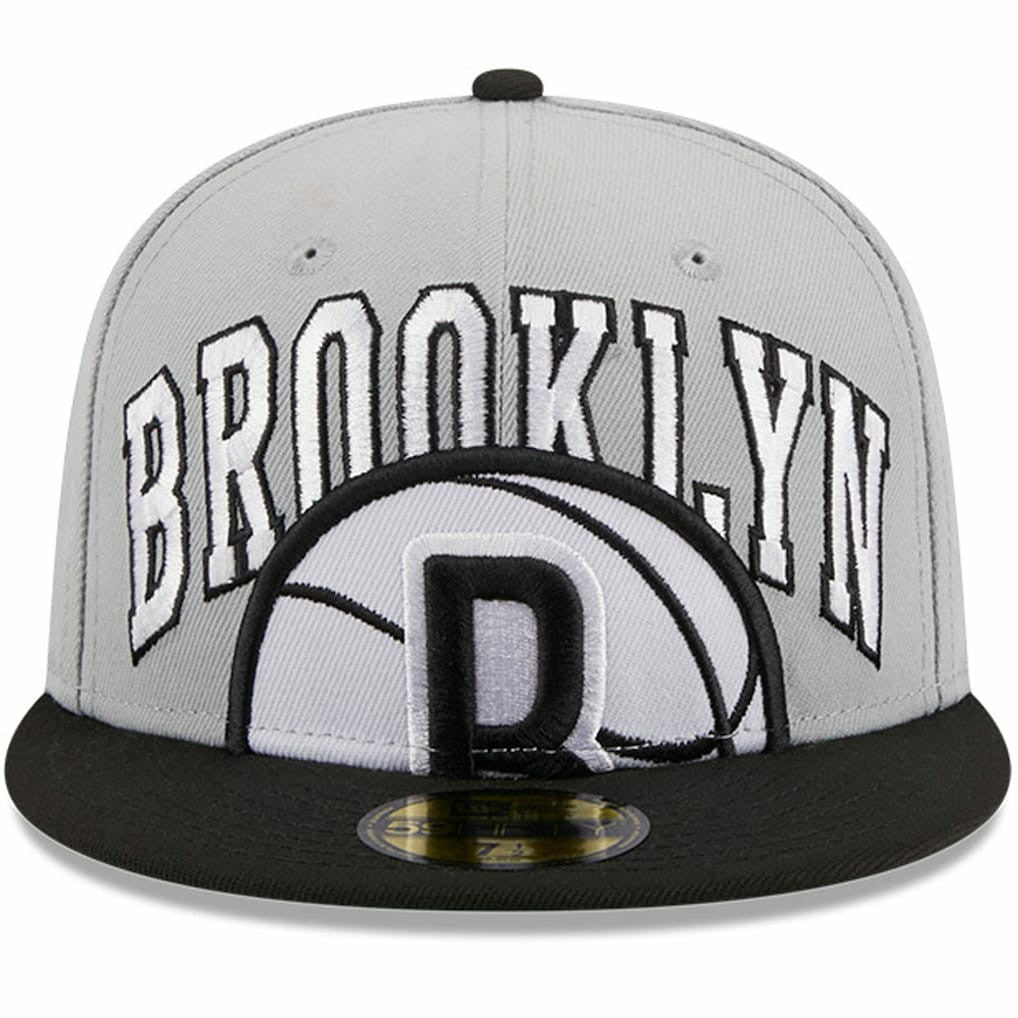 New Era Brooklyn Nets Tip-Off Two-Tone 59FIFTY Fitted Hat Gray/Black