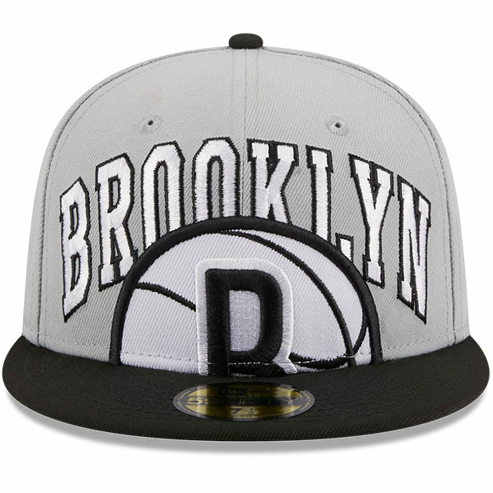 New Era Brooklyn Nets Tip-Off Two-Tone 59FIFTY Fitted Hat Gray/Black