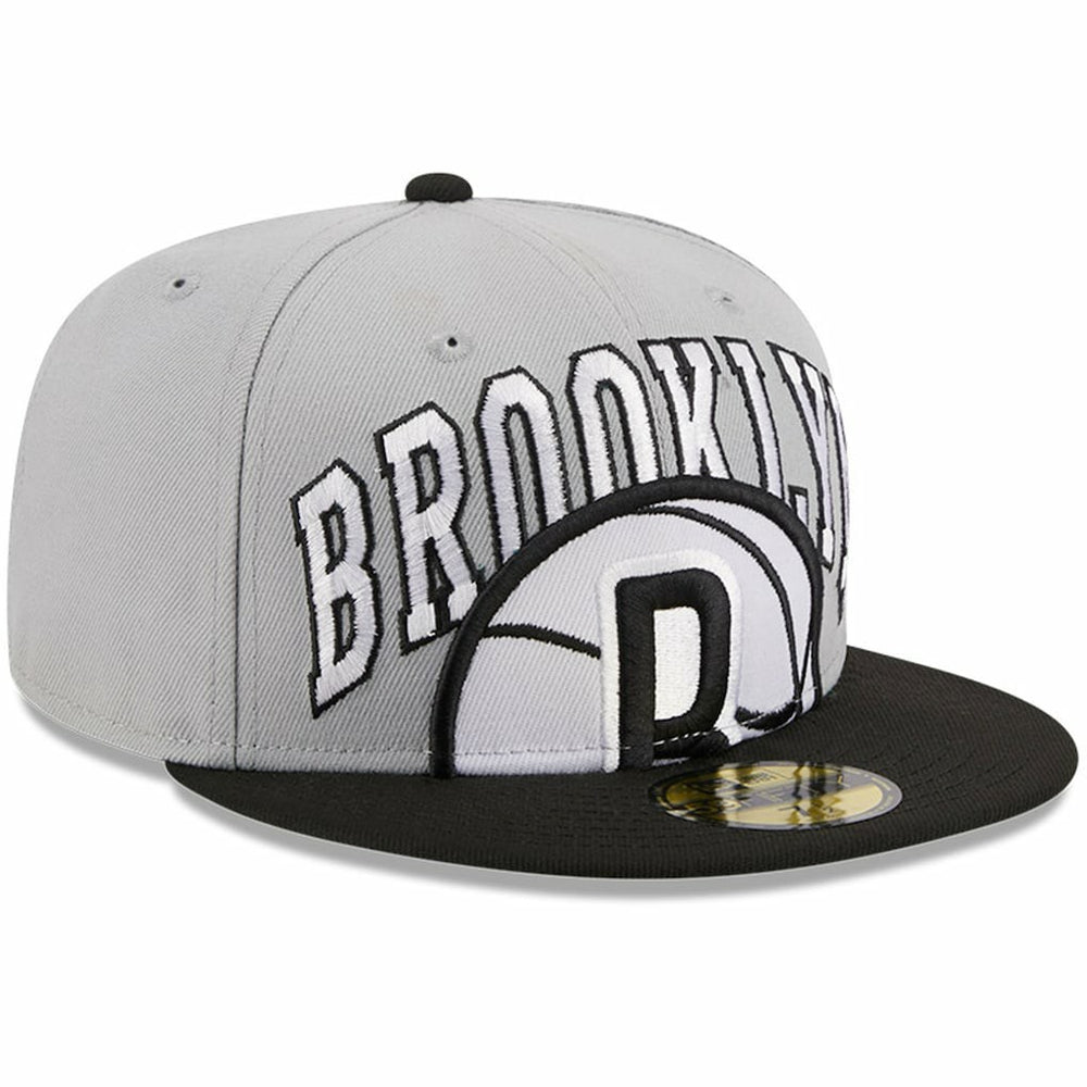 New Era Brooklyn Nets Tip-Off Two-Tone 59FIFTY Fitted Hat Gray/Black