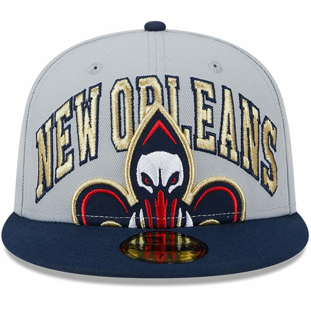 New Era New Orleans Pelicans Tip-Off Two-Tone 59FIFTY Fitted Hat Gray/Navy