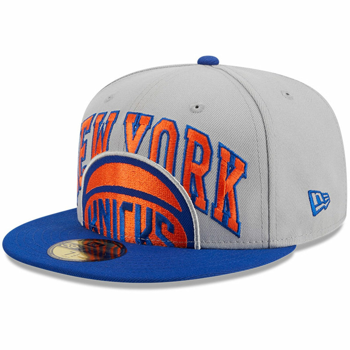 New Era New York Knicks Tip-Off Two-Tone 59FIFTY Fitted Hat Gray/Blue