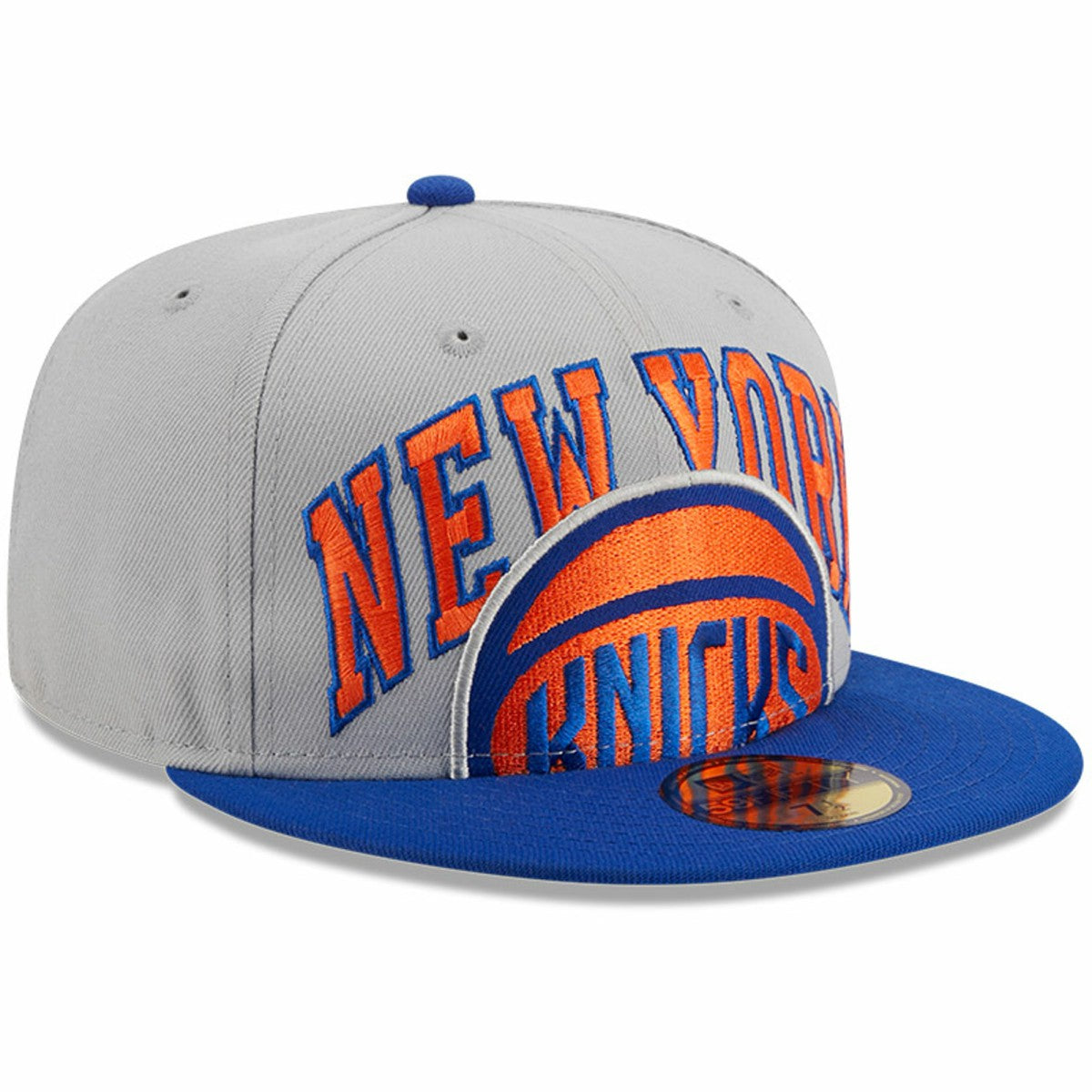 New Era New York Knicks Tip-Off Two-Tone 59FIFTY Fitted Hat Gray/Blue