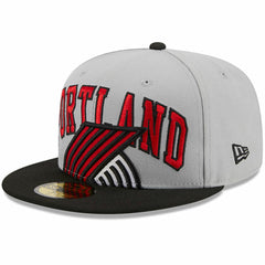 New Era Portland Trail Blazers Tip-Off Two-Tone 59FIFTY Fitted Hat Gray/Black