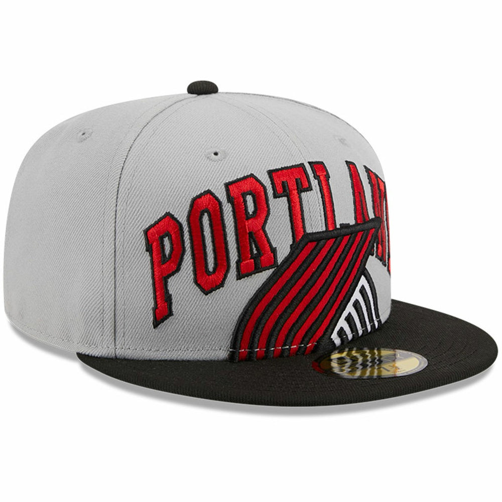 New Era Portland Trail Blazers Tip-Off Two-Tone 59FIFTY Fitted Hat Gray/Black