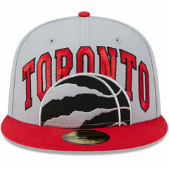 New Era Toronto Raptors Tip-Off Two-Tone 59FIFTY Fitted Hat Gray/Red