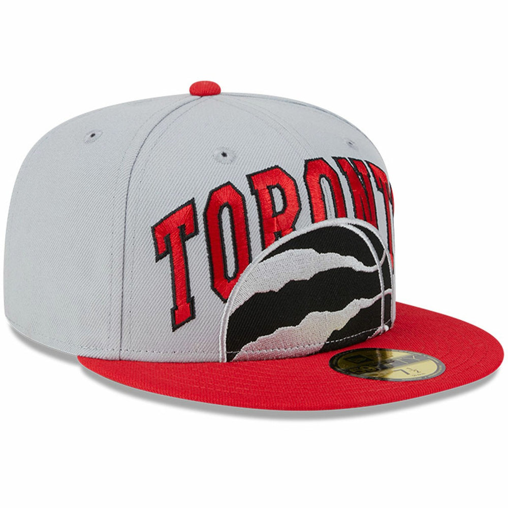 New Era Toronto Raptors Tip-Off Two-Tone 59FIFTY Fitted Hat Gray/Red