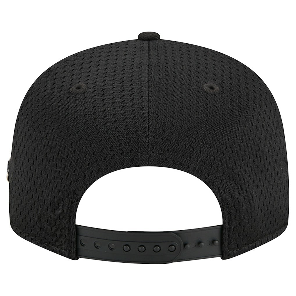 New Era Chicago Bulls Post-Up Pin Mesh 9FIFTY Snapback Hat Black