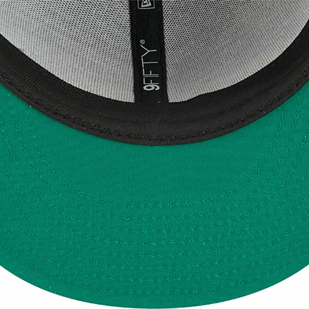 New Era Golden State Warriors Post-Up Pin Mesh 9FIFTY Snapback Hat Black