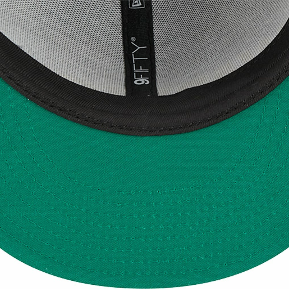 New Era Golden State Warriors Post-Up Pin Mesh 9FIFTY Snapback Hat Black