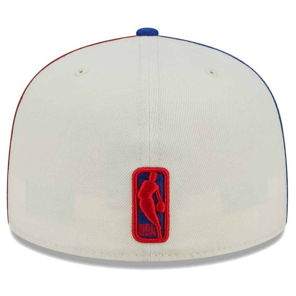 New Era Philadelphia 76ers Piped Pop Panel 59FIFTY Fitted Hat Cream