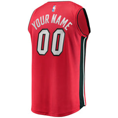 Fanatics Miami Heat Fast Break Custom Jersey Red Statement Edition