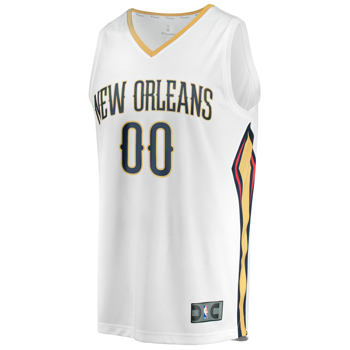 Fanatics New Orleans Pelicans Youth Fast Break Replica Custom Jersey Association Edition White