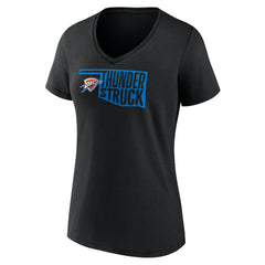 Oklahoma City Thunder Women's Team Pride V-Neck T-Shirt Black