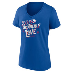 Philadelphia 76ers Women's Team Pride V-Neck T-Shirt Royal