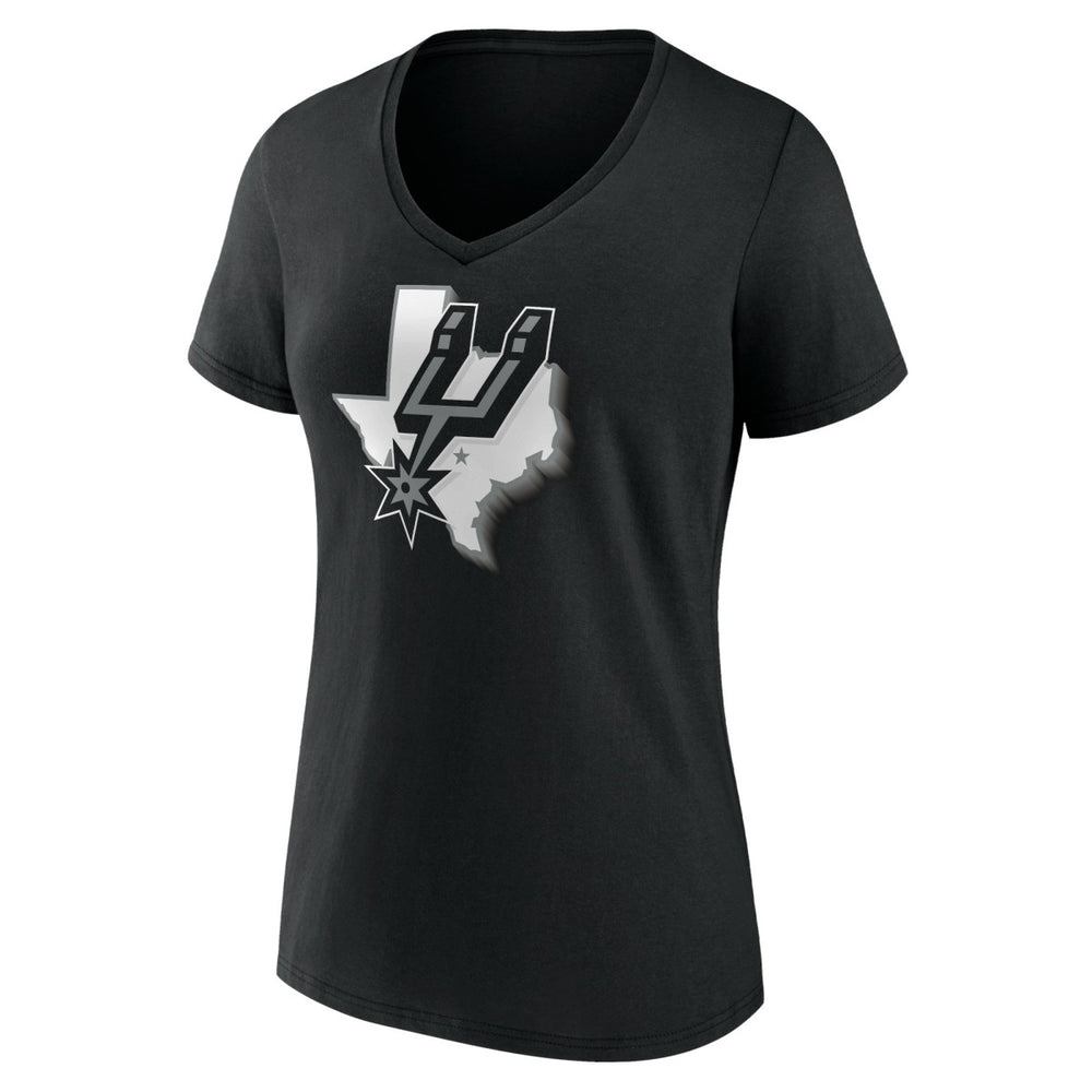 San Antonio Spurs Women's Team Pride V-Neck T-Shirt Black