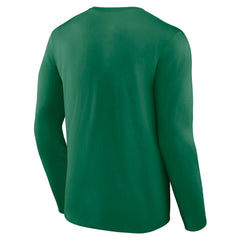 Boston Celtics Announcer Long Sleeve T-Shirt Kelly Green