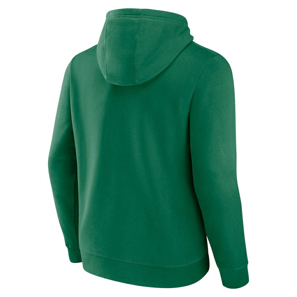 Boston Celtics Announcer Pullover Hoodie Kelly Green