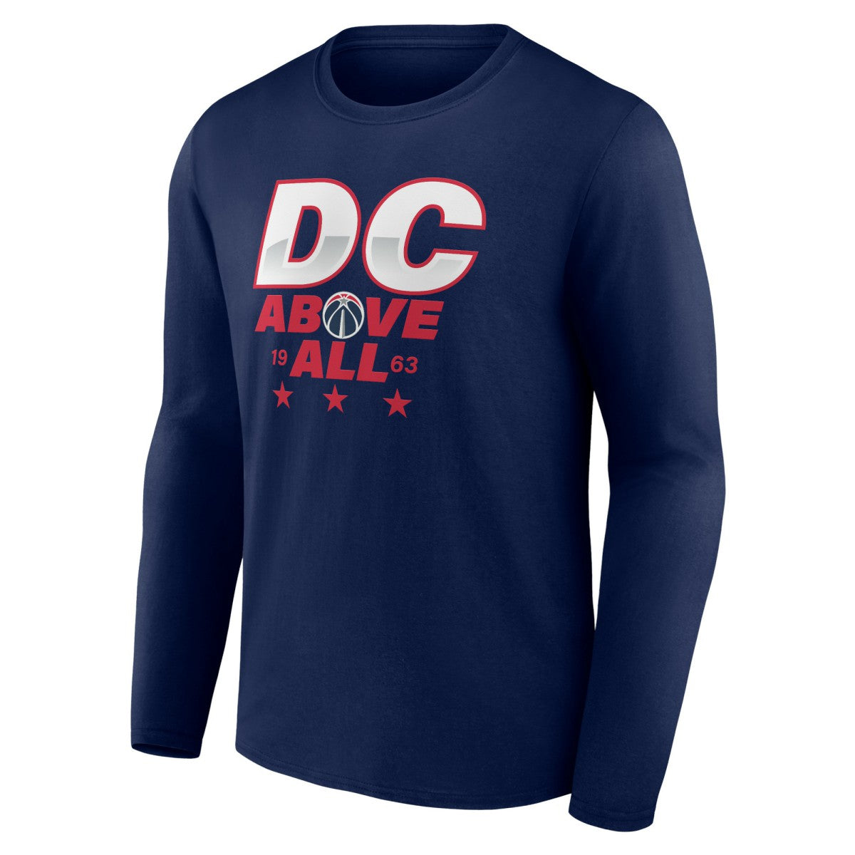 Washington Wizards Announcer Long Sleeve T-Shirt Navy