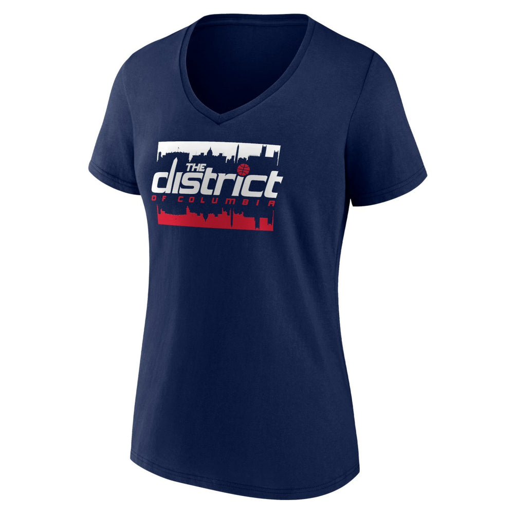 Washington Wizards Women's Timeout V-Neck T-Shirt Navy