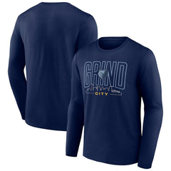 Memphis Grizzlies Huddle Long Sleeve T-Shirt Navy