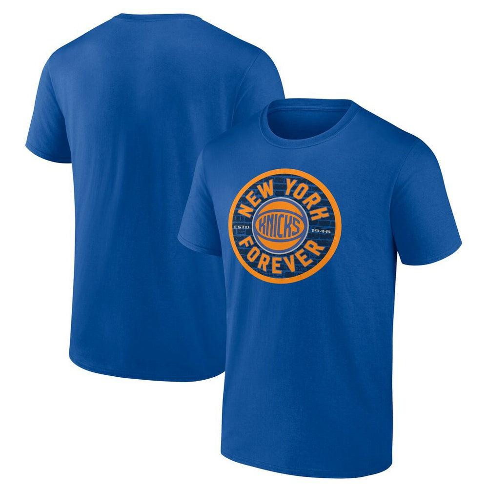 New York Knicks Huddle T-Shirt Blue
