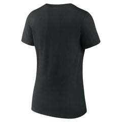 Portland Trail Blazers Women's Huddle V-Neck T-Shirt Black
