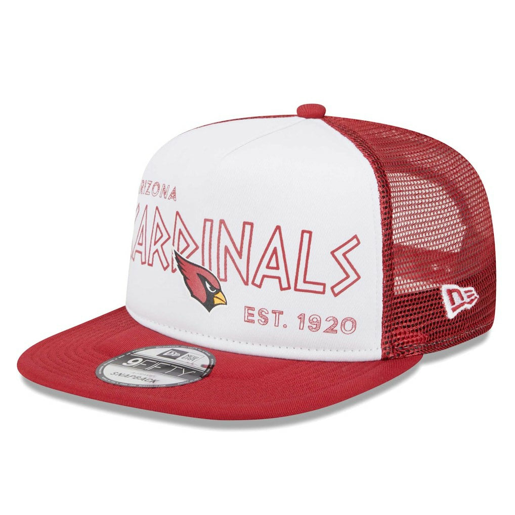 Arizona Cardinals New Era Banger 9FIFTY Trucker Snapback Hat - White/Cardinal - NFL