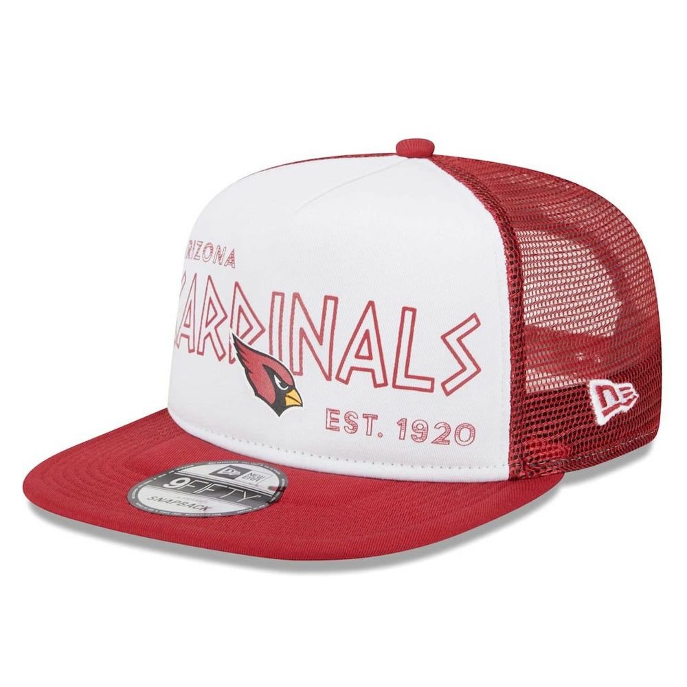 Arizona Cardinals New Era Banger 9FIFTY Trucker Snapback Hat - White/Cardinal - NFL