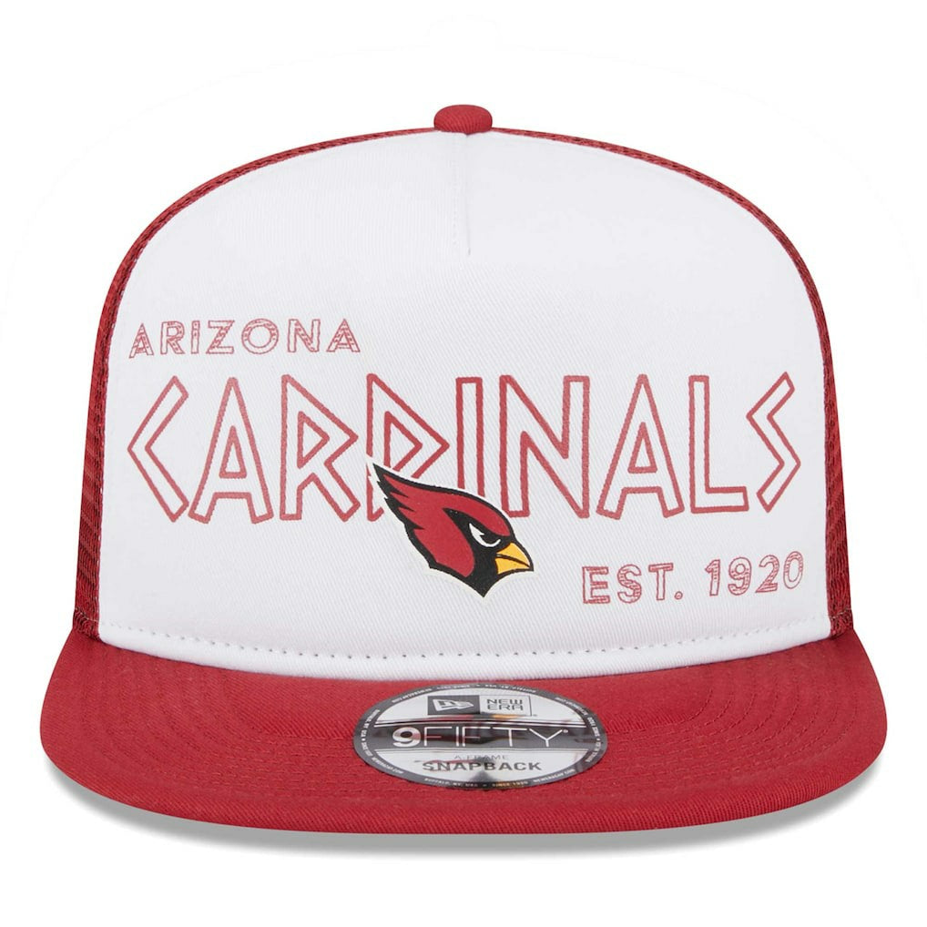 Arizona Cardinals New Era Banger 9FIFTY Trucker Snapback Hat - White/Cardinal - NFL
