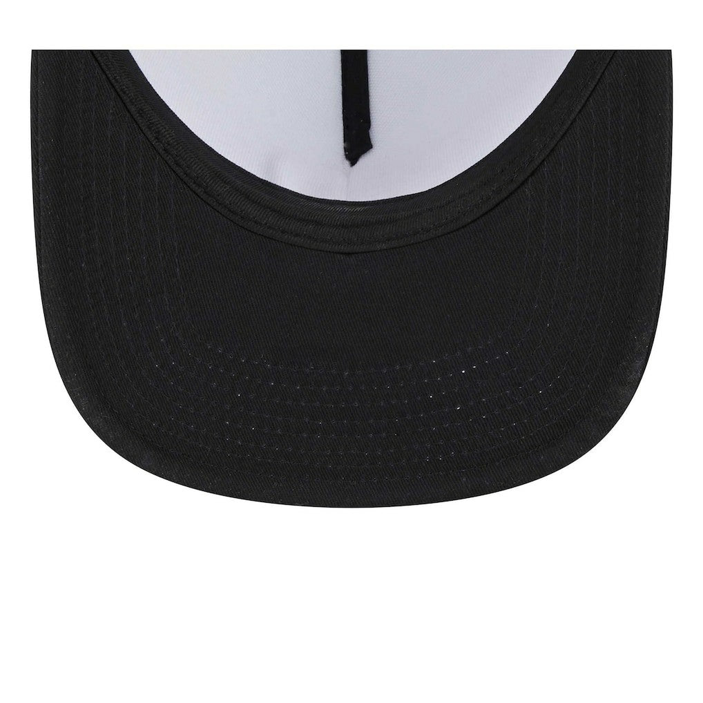Las Vegas Raiders New Era Banger 9FIFTY Trucker Snapback Hat - White/Black - NFL
