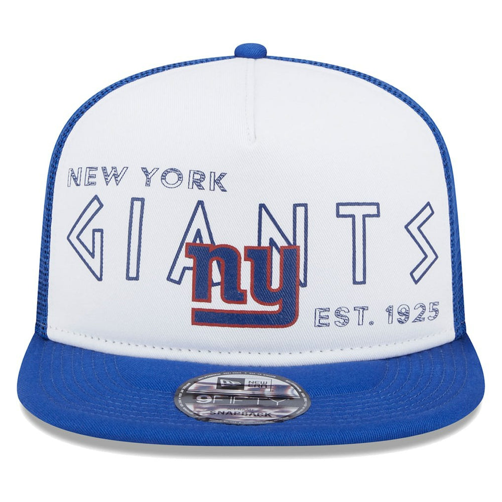 New York Giants New Era Banger 9FIFTY Trucker Snapback Hat - White/Royal - NFL