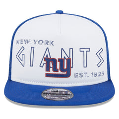 New York Giants New Era Banger 9FIFTY Trucker Snapback Hat - White/Royal - NFL