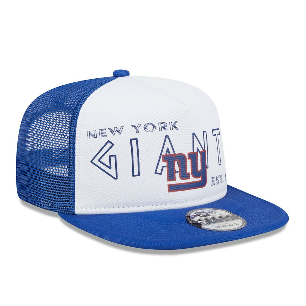 New York Giants New Era Banger 9FIFTY Trucker Snapback Hat - White/Royal - NFL