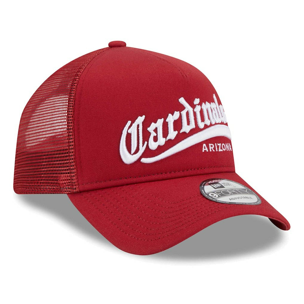 Arizona Cardinals New Era Caliber Trucker 9FORTY Adjustable Hat - Cardinal - NFL