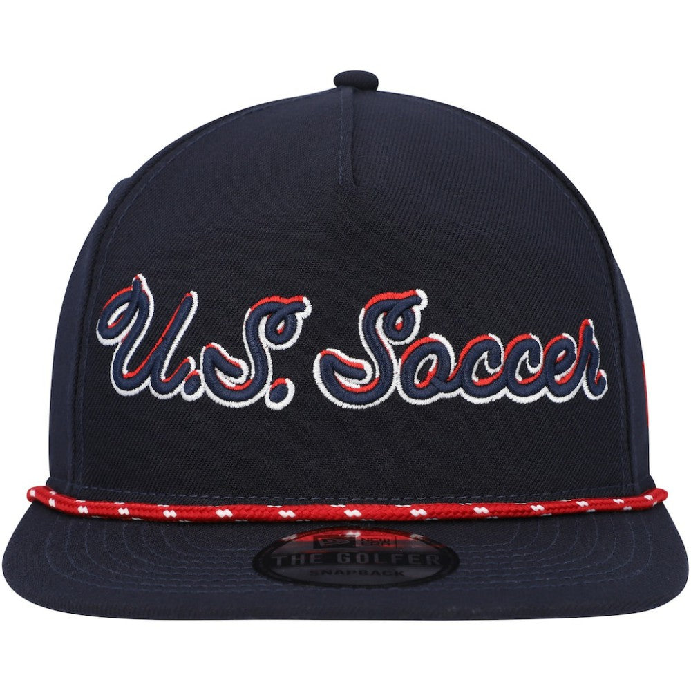 New Era - USMNT New Era Script Golfer Adjustable Hat - Navy