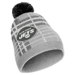 New York Jets WEAR by Erin Andrews Women's Plaid Knit Hat with Pom & Scarf Set - NFL