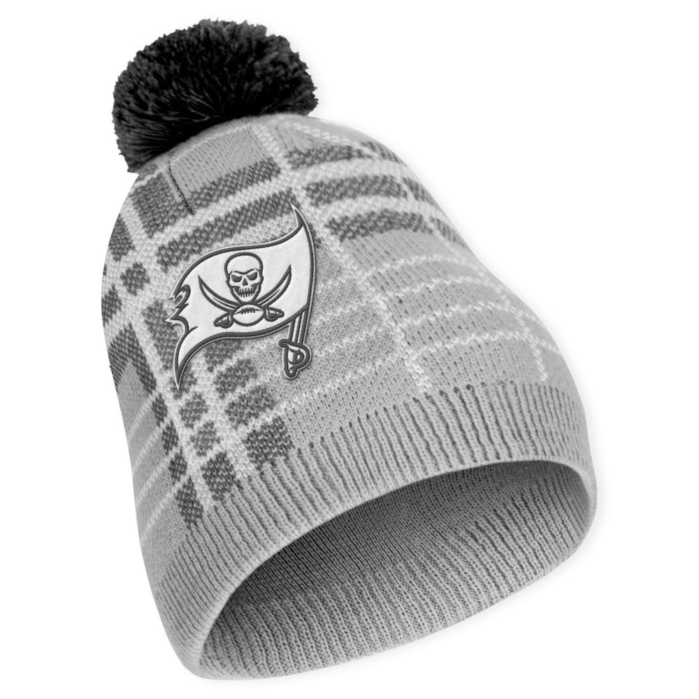 Tampa Bay Buccaneers WEAR by Erin Andrews Women's Plaid Knit Hat with Pom & Scarf Set - NFL