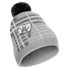 Tampa Bay Buccaneers WEAR by Erin Andrews Women's Plaid Knit Hat with Pom & Scarf Set - NFL