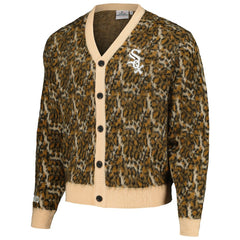 Chicago White Sox PLEASURES Cheetah Cardigan Button-Up Sweater Discount
