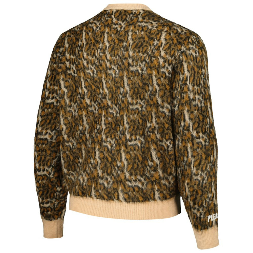 Chicago White Sox PLEASURES Cheetah Cardigan Button-Up Sweater Discount
