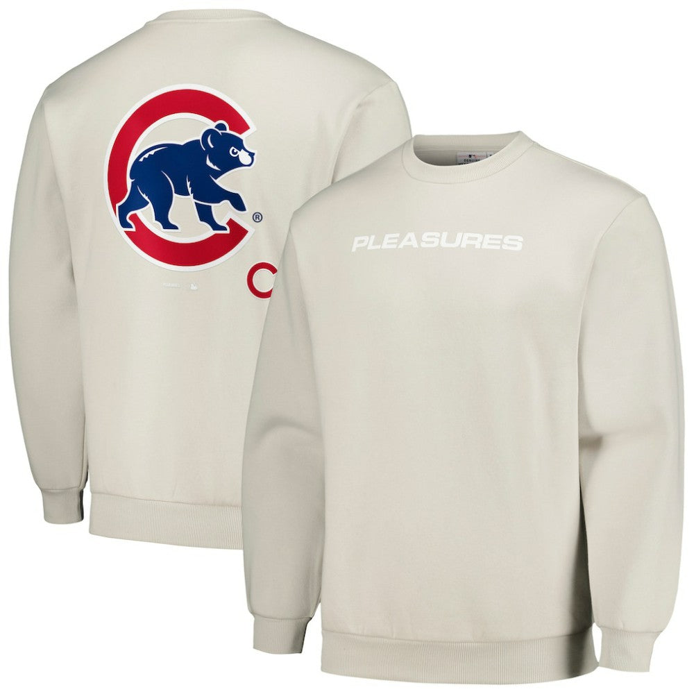 Chicago Cubs PLEASURES Ballpark Pullover Sweatshirt Outlet