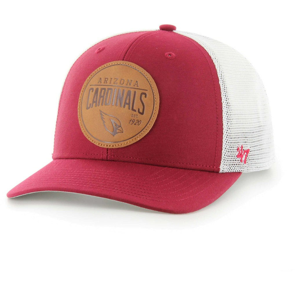 Arizona Cardinals '47 Leather Head Flex Hat - Cardinal - 47 brand