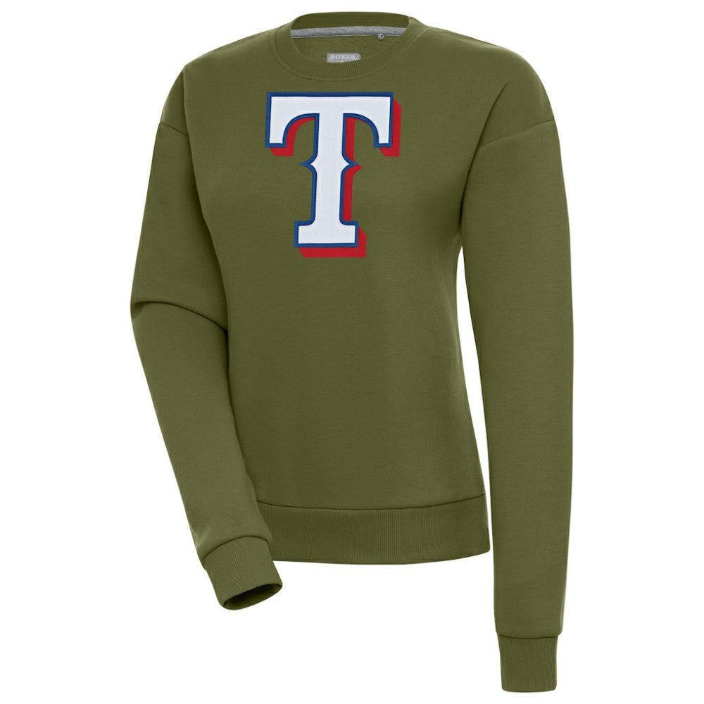 Texas Rangers Antigua Women's Victory Pullover Sweatshirt Near Me
