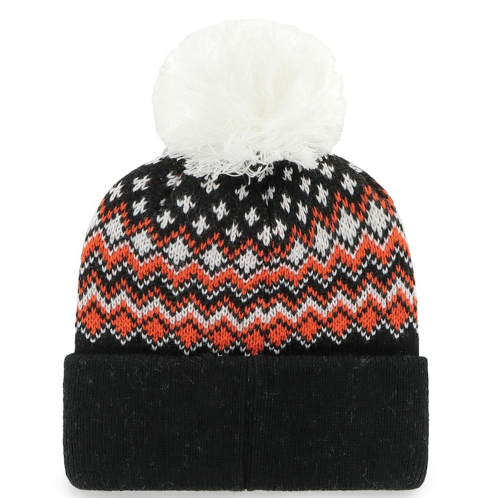 Cincinnati Bengals '47 Women's Elsa Cuffed Knit Hat with Pom - Black - 47 brand