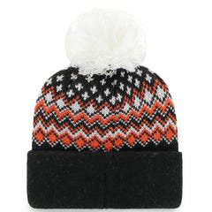 Cincinnati Bengals '47 Women's Elsa Cuffed Knit Hat with Pom - Black - 47 brand
