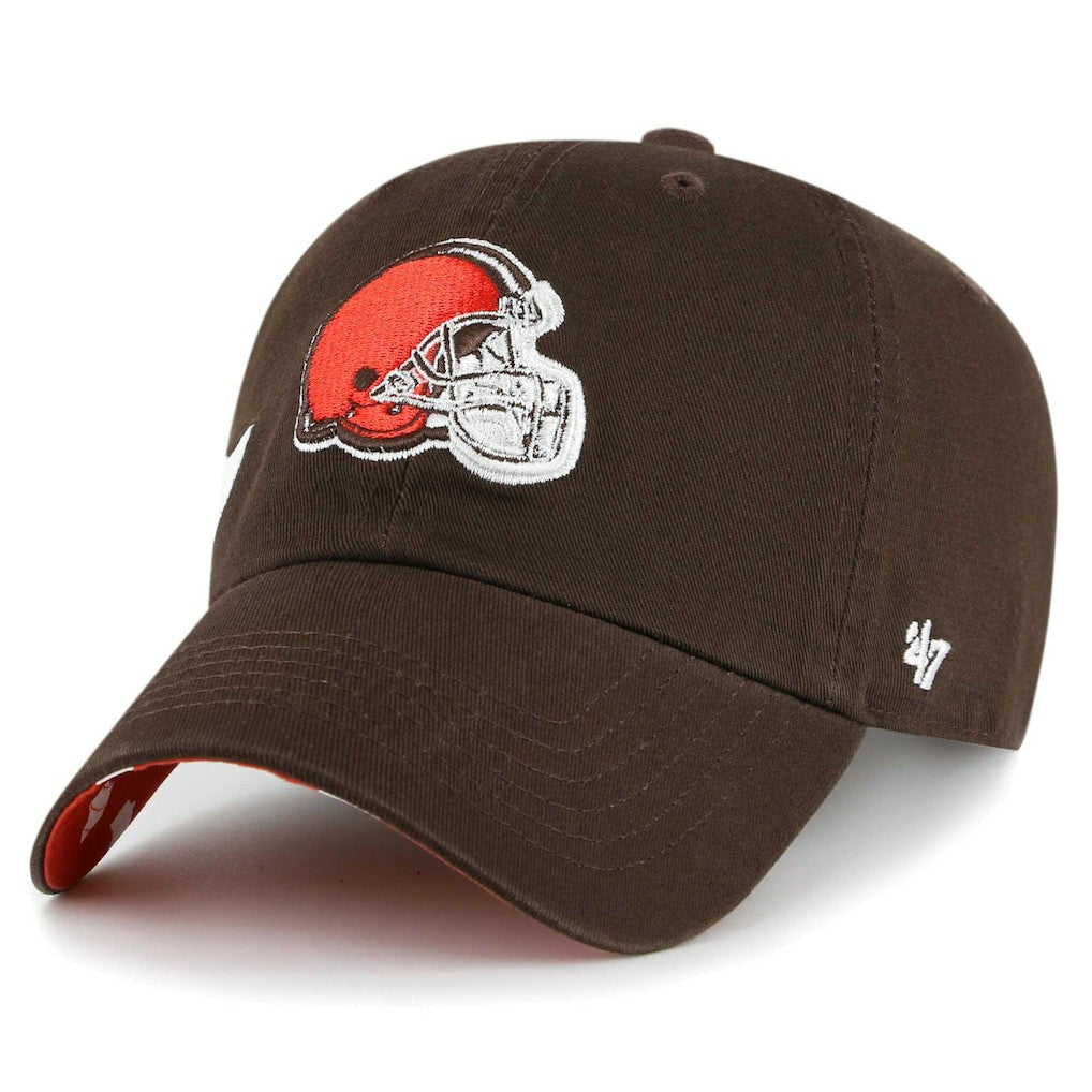 Cleveland Browns '47 Women's Confetti Icon Clean Up Adjustable Hat - Brown - 47 brand