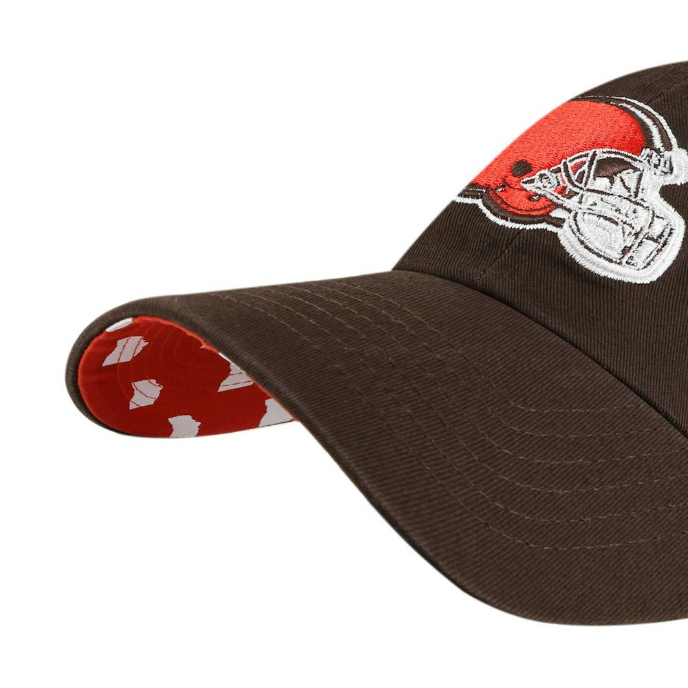 Cleveland Browns '47 Women's Confetti Icon Clean Up Adjustable Hat - Brown - 47 brand