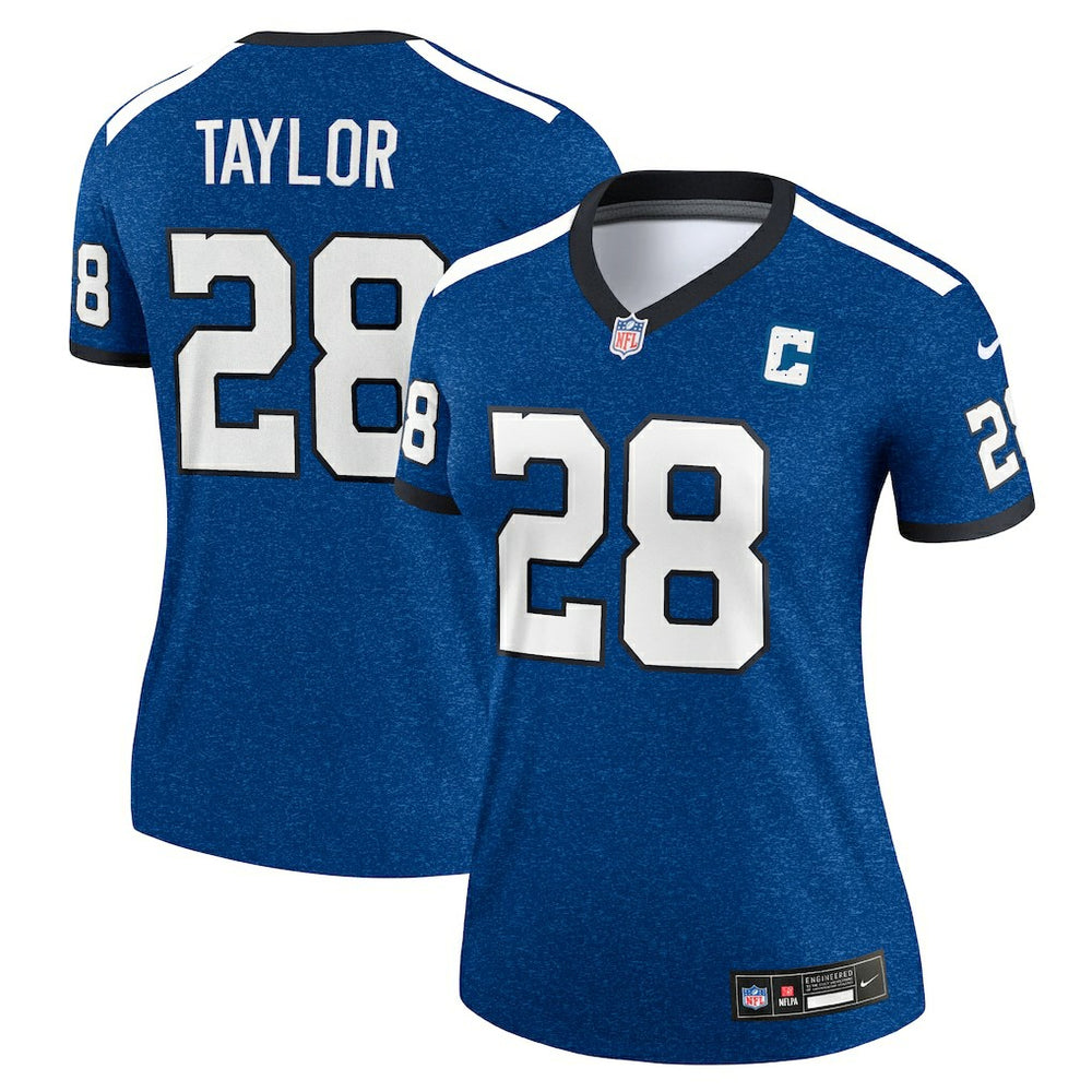 Jonathan Taylor Indianapolis Colts Women's Alternate Legend Player Performance Top - Royal - Nike