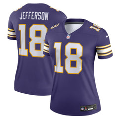 Justin Jefferson Minnesota Vikings Women's Alternate Legend Player Performance Top - Purple - Nike